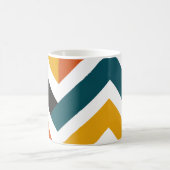 Multicolor Chevron Geometric Pattern Koffiemok (Center)