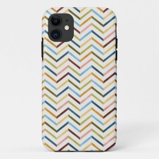 MultiColor Chevron iPhone 5/5S Hoesje (Achterkant)