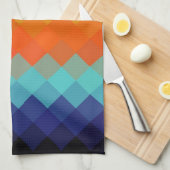 Multicolor Chevron naaamless Pattern 3 Theedoek (Quarter Fold)