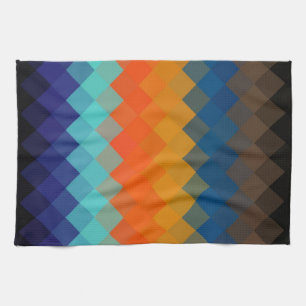 Multicolor Chevron naaamless Pattern 3 Theedoek