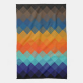 Multicolor Chevron naaamless Pattern 3 Theedoek (Verticaal)