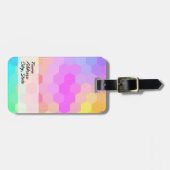 Multicolor Chevron naaamless Pattern Bagagelabel (Voorkant horizontaal)