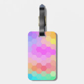 Multicolor Chevron naaamless Pattern Bagagelabel (Achterkant verticaal)