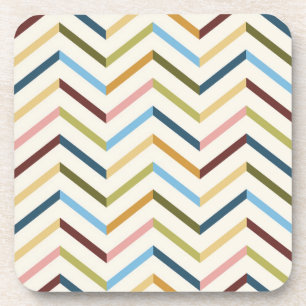 MultiColor Chevron-Onderzetters Bier Onderzetter