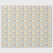 MultiColor Chevron Wrapping Paper Cadeaupapier (Vlak)