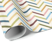 MultiColor Chevron Wrapping Paper Cadeaupapier (Rol Hoek)