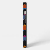 Multicolor Chevron Zigzag Streeppatroon iPhone Hoesje (Linkerkant)