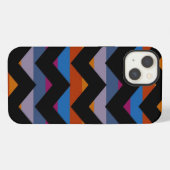 Multicolor Chevron Zigzag Streeppatroon iPhone Hoesje (Achterkant horizontaal)