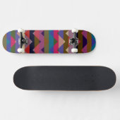 Multicolor Chevron Zigzag Stripe Pattern 9 Persoonlijk Skateboard (Horizontaal)