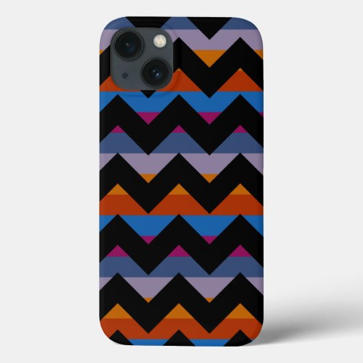 Multicolor Chevron Zigzag Stripe Pattern Case-Mate iPhone Case (Achterkant)