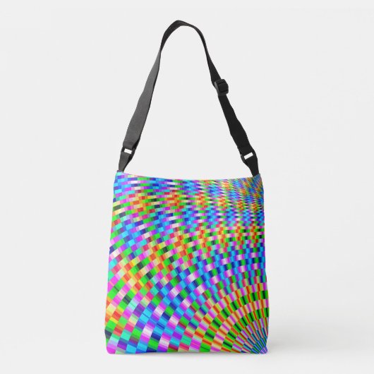 Multicolor Chic Stylish Geometric Crossbody Tas (Achterkant)