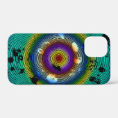 Multicolor Circled Abstract Art Case-Mate iPhone Case (Achterkant (horizontaal))
