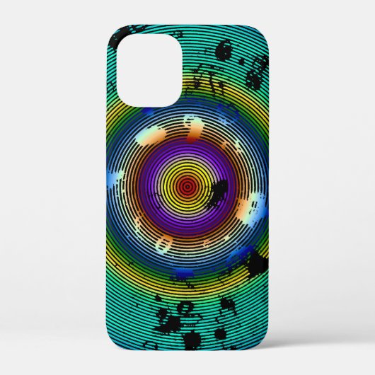 Multicolor Circled Abstract Art Case-Mate iPhone Case (Achterkant)