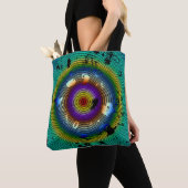 Multicolor Circled Abstract Art Tote Bag (Dichtbij)