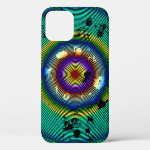 Multicolor Circled-patroon iPhone 12 Hoesje