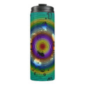 Multicolor Circled-patroon Thermosbeker (Voorkant)
