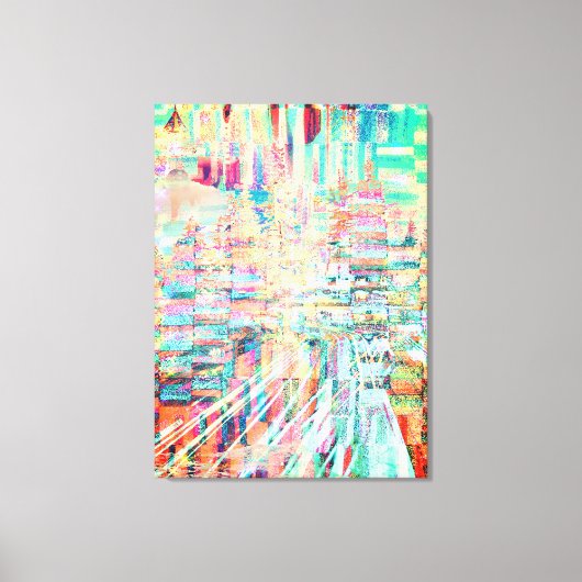 Multicolor City Life Canvas Wall Art Afdruk (Voorkant)