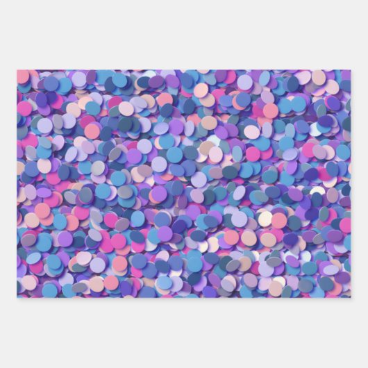 Multicolor Confetti Inpakpapier Vel (Voorkant 2)