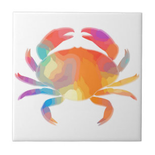 Multicolor Crab Tegeltje