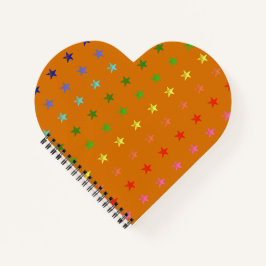 Multicolor Crayon Stars Notitieboek