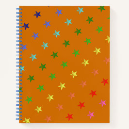 Multicolor Crayon Stars Notitieboek