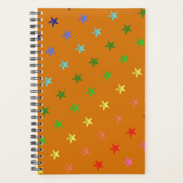 Multicolor Crayon Stars Planner