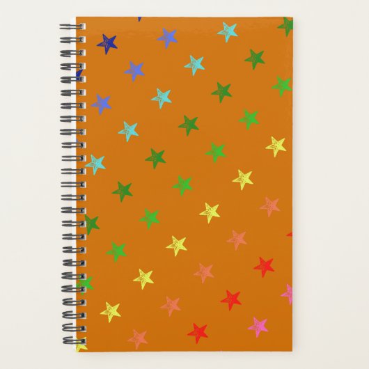 Multicolor Crayon Stars Planner (Voorkant)