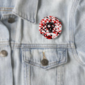 Multicolor Crossbones Ronde Button 5,7 Cm (In situ)
