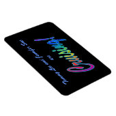 Multicolor Cruising on Black Stateroom Door Marker Magneet (Rechterzijde)