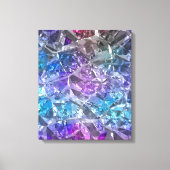 Multicolor Crystal Canvas Afdruk (Voorkant)
