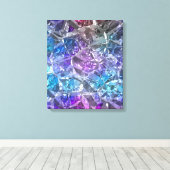 Multicolor Crystal Canvas Afdruk (Insitu (Houten vloer))