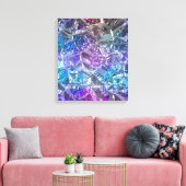 Multicolor Crystal Canvas Afdruk (Insitu (Woonkamer))