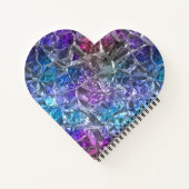 Multicolor Crystal Heart-laptop Notitieboek (Achterkant)