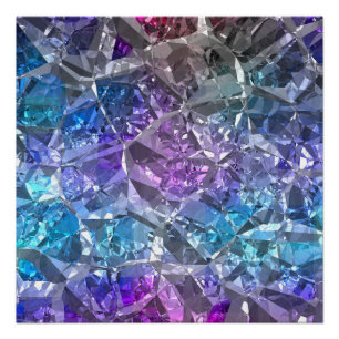 Multicolor Crystal Perfect Poster