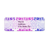 Multicolor Damask Etiket (Voorkant)