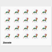 MULTICOLOR DEER PRODUCTS RONDE STICKER (Vel)
