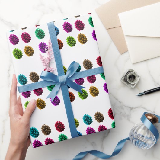Multicolor Dennenkegels Inpakpapier (Geschenken)