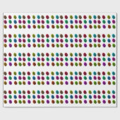 Multicolor Dennenkegels Inpakpapier (Vlak)