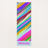 Multicolor diagonaal lijnpatroon Yoga Mat (Achterkant)