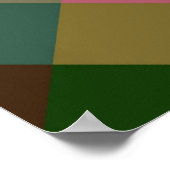 Multicolor Diamond Seamless Pattern 2 Poster (Hoek)