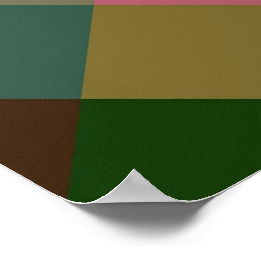 Multicolor Diamond Seamless Pattern 2 Poster (Hoek)