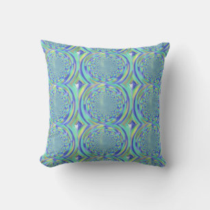 Multicolor Dimensionaal Fractal Patroon Kussen