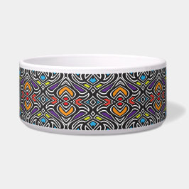 Multicolor dog bowl - 14 Box Swirl Voerbakje