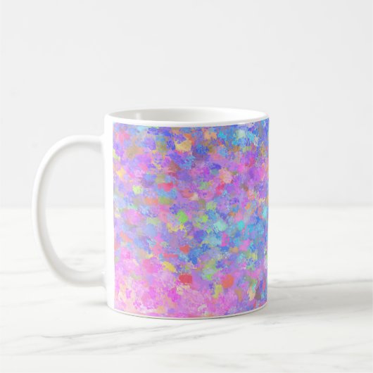 Multicolor Dot Art Koffiemok (Links)