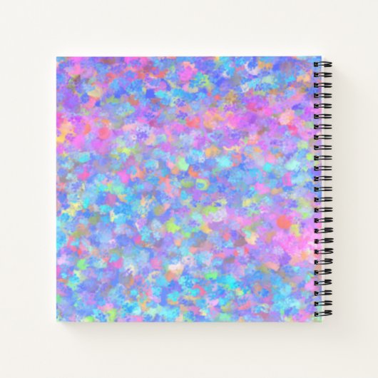 Multicolor Dot Art Notitieboek (Achterkant)