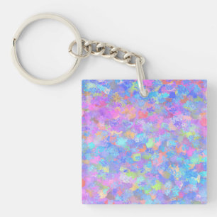 Multicolor Dot Art Sleutelhanger