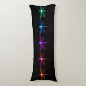Multicolor Dragonflies Body Pillow Lichaamskussen (Voorkant Verticaal)