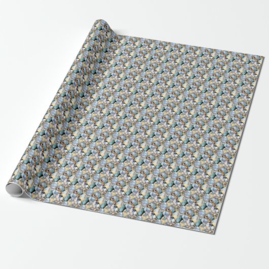 Multicolor Edelstenen Inpakpapier (Uitgerold)