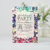 Multicolor Elegant Floral Collage Pattern Kaart (Staand voorkant)