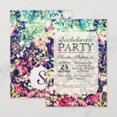 Multicolor Elegant Floral Collage Pattern Kaart (Voorkant / Achterkant)